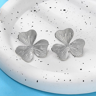 304 Stainless Steel Stud Earrings for Women EJEW-K306-02P-1