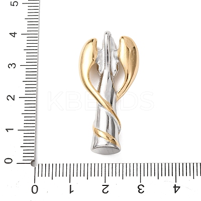 304 Stainless Steel Pendants STAS-G385-09GP-1