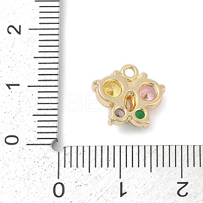 Brass Micro Pave Cubic Zirconia Pendants KK-Z094-16G-01-1
