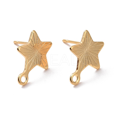 201 Stainless Steel Stud Earring Findings STAS-K241-10G-1