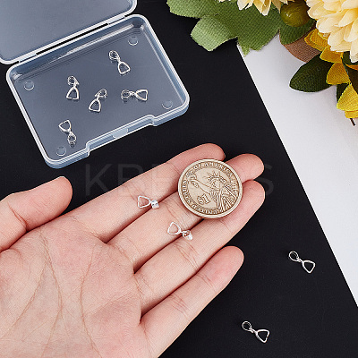 10Pcs 925 Sterling Silver Ice Pick Pinch Bails STER-BBC0001-29A-1