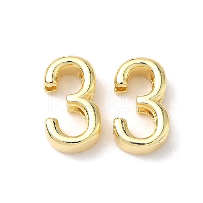 Brass Slide Charms KK-L253-15G-03-1