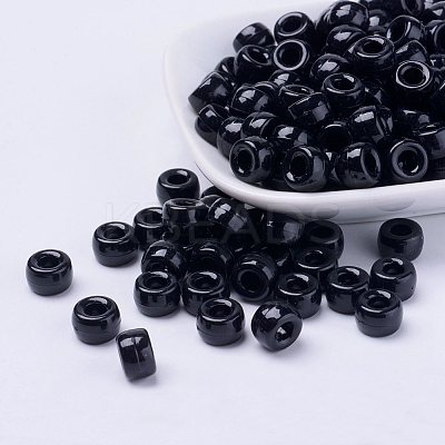 Opaque Acrylic European Beads PL338-M3-1