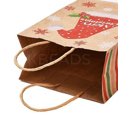 Christmas Theme Rectangle Paper Bags LS-CARB-F011-01A-1