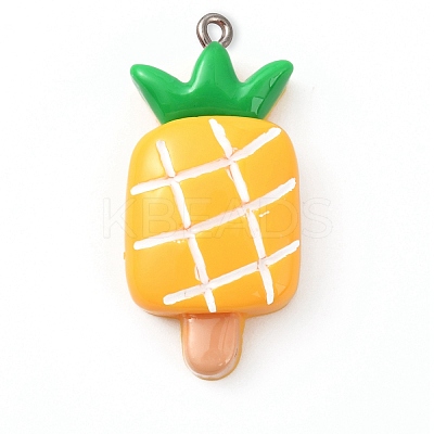 Opaque Resin Pendants RESI-TAC0009-38B-1