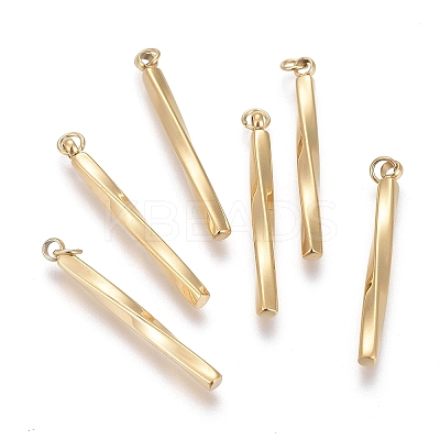 Ion Plating(IP) 304 Stainless Steel Pendants LS-STAS-F256-021G-1