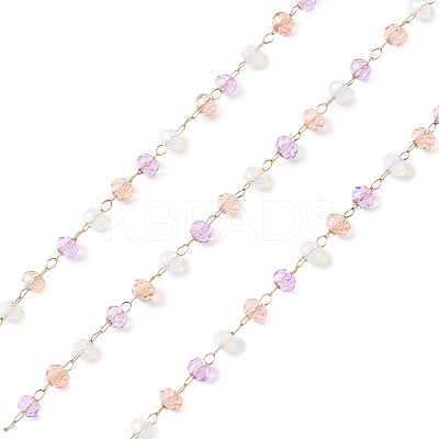 Handmade Glass Beaded Chains CHS-P016-46G-06-1
