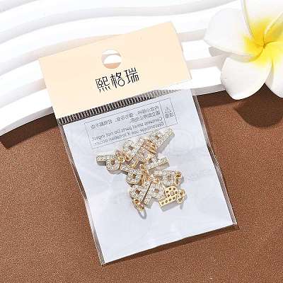 SHEGRACE Brass Micro Pave Clear Cubic Zirconia Pendants XGRQ29086-394G-P-1