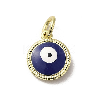 Brass Enamel Charms KK-E092-14G-08-1