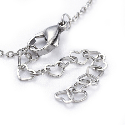 Stainless Steel Pendants Necklaces NJEW-JN02420-1