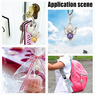 Angel Glass Pendant Decorations PALLOY-HY00018-1