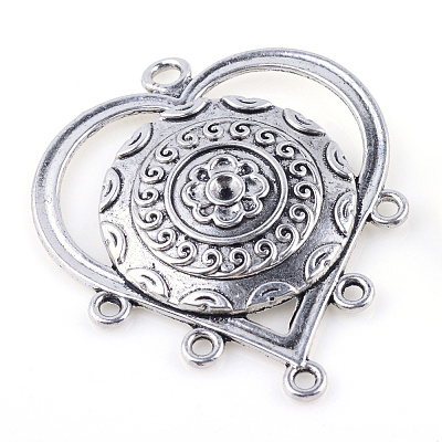 Tibetan Style Alloy Chandelier Components TIBE-Q054-08AS-NR-1