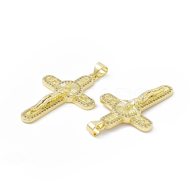 Rack Plating Eco-friendly Brass Pendants KK-B065-09G-1
