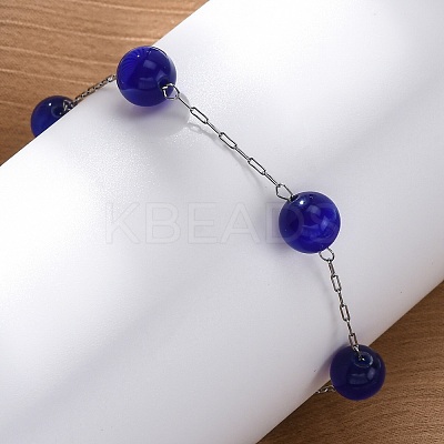 304 Stainless Steel Cable Chain Bracelets BJEW-C094-01P-02-1