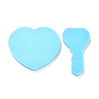 Valentine's Day Theme DIY Pendant Silicone Molds DIY-C009-03G-1