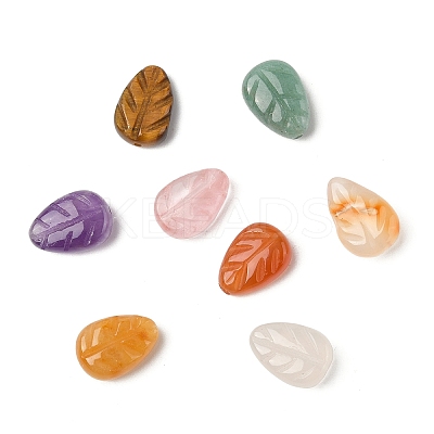 16Pcs 8 Styles Natural Agate & Amethyst & Topaz Jade & Green Aventurine & Red Agate & Tiger Eye & White Agate G-CJ0001-80-1