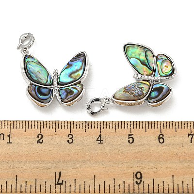 Brass Micro Pave Clear Cubic Zirconia Pendants KK-L211-020P-03-1
