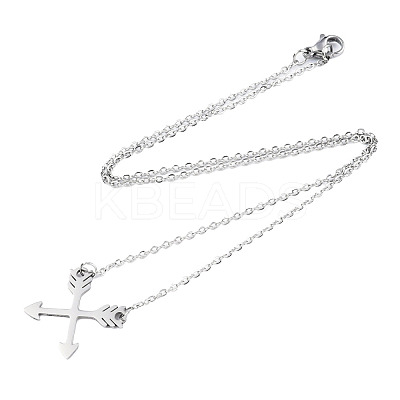 Non-Tarnish 201 Stainless Steel Pendant Necklaces NJEW-S105-JN529-1-1