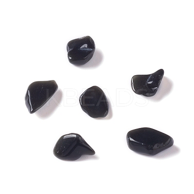 Natural Obsidian Chip Beads G-M364-18B-1