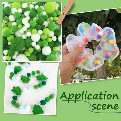 3 sets Polyester Ball Decoration DIY-SC0031-26B-1