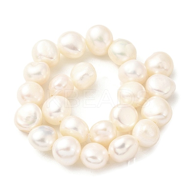 Natural Cultured Freshwater Pearl Beads Strands PEAR-A006-09F-1