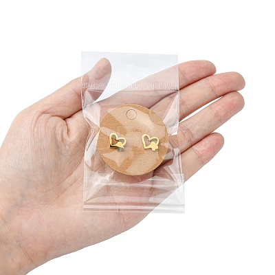 50Pcs Paper Jewelry Display Cards CDIS-CJ0001-07-1