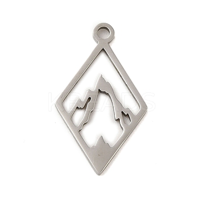 Non-Tarnish 304 Stainless Steel Pendants STAS-S123-01P-02-1
