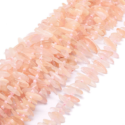 Natural Morganite Beads Strands G-E569-O01-1