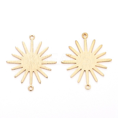 Brass Solar Eclipse Links Connectors KK-I681-15-1
