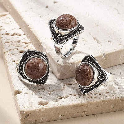 Synthetic Goldstone Adjustable Rings G-P560-03AS-04-1