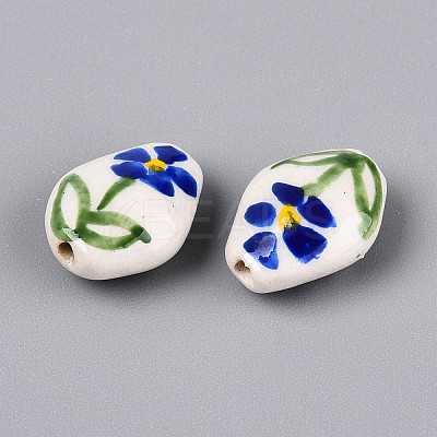 Handmade Porcelain Beads PORC-T134-17M-1