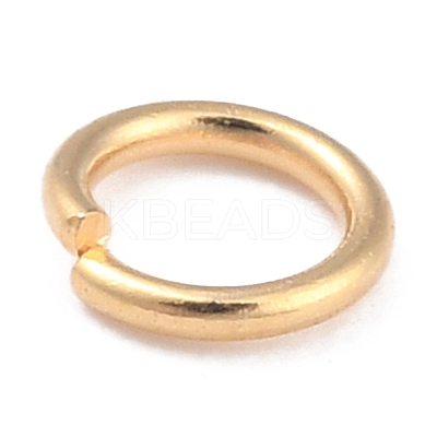 Rack Plating Brass Open Jump Rings KK-O139-18C-G-1