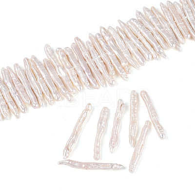 Natural Baroque Keshi Pearl Beads Strands PEAR-S020-E03-02-1