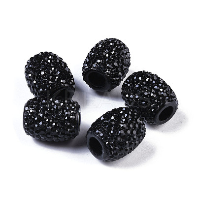 Opaque Resin European Jelly Colored Beads RESI-B025-02A-03-1