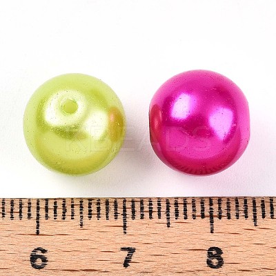Baking Paint Pearlized Glass Pearl Beads X1-HY-Q003-12mm-M01-1