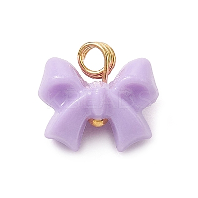Opaque Acrylic with Brass Pendants PALLOY-JF04509-1