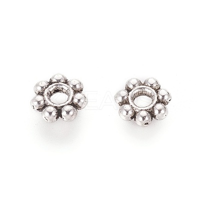 Tibetan Style Alloy Beads TIBEB-S039-018AS-NR-1