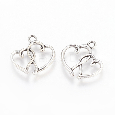 Tibetan Style Alloy Pendants X-TIBEP-21057-AS-RS-1