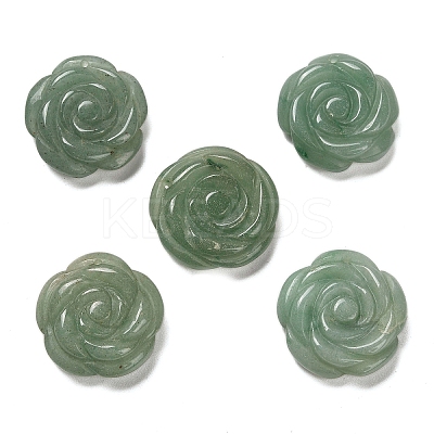 Natural Green Aventurine Carved Pendants G-Z088-01A-1