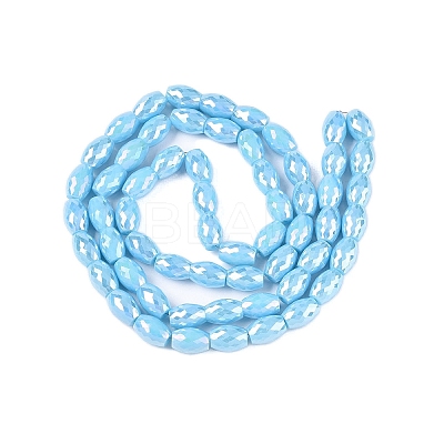Electroplate Glass Beads Strands EGLA-S194-15A-A07-1