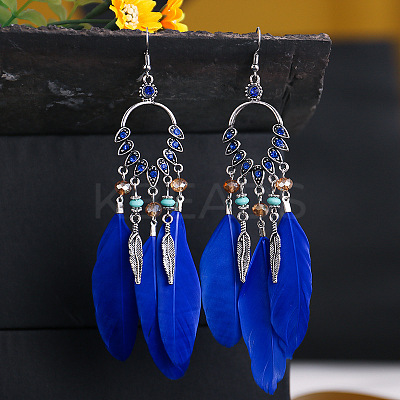 Alloy Rhinestone Teardrop Chandelier Earrings FS-WG764FB-08-1