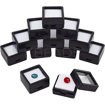 Plastic Loose Diamond Display Boxes CON-WH0087-55A-1