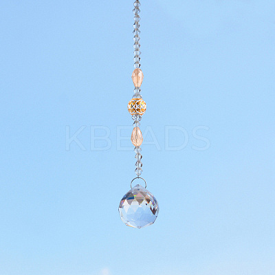 Crystal Glass Sun Catcher Pendant PW-WGA4FA9-06-1