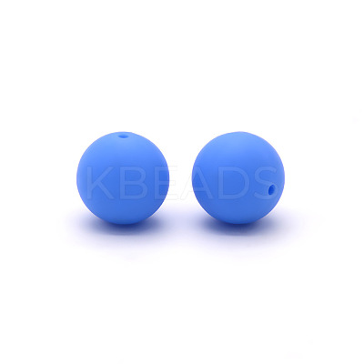 Round Food Grade Eco-Friendly Silicone Beads SI-JX0066A-15-1
