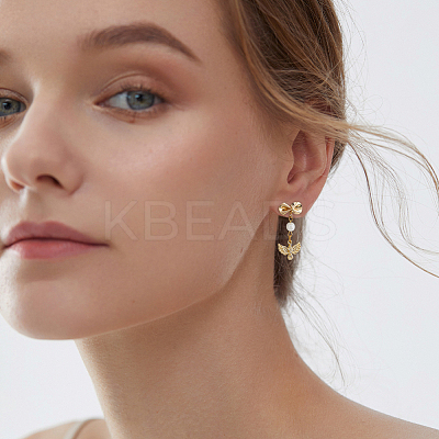 Brass Stud Earring Findings KK-DC0004-79-1
