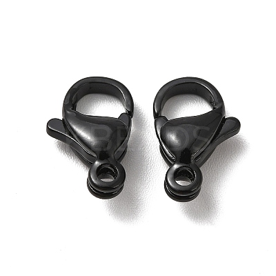 Spray Painted 304 Stainless Steel Lobster Claw Clasps LS-STAS-R120-01D-02-1