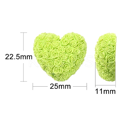 30Pcs Opaque Resin Cabochons RESI-CJ0003-54-1