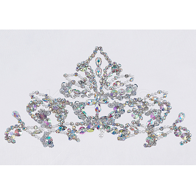 Rhinestone & Plastic Beaded Appliques DIY-WH0325-41-1