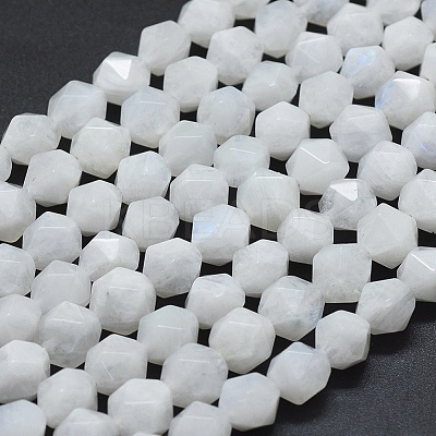 Natural Rainbow Moonstone Beads Strands G-D0013-56-1