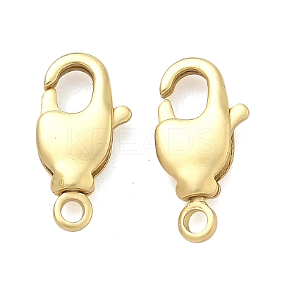Brass Lobster Claw Clasps KK-D229-14MG-01-1